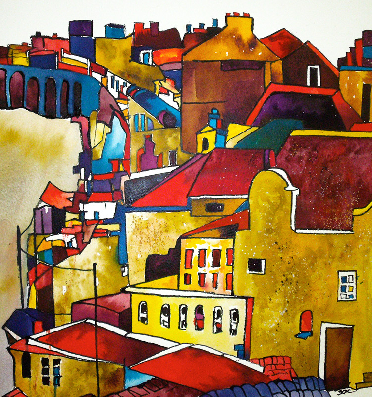 watercolour on paper