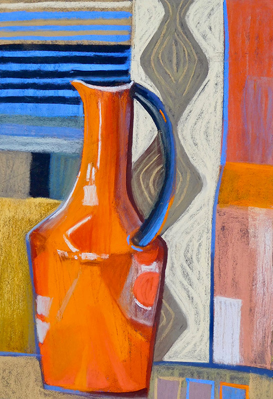 pastel on sanded paper