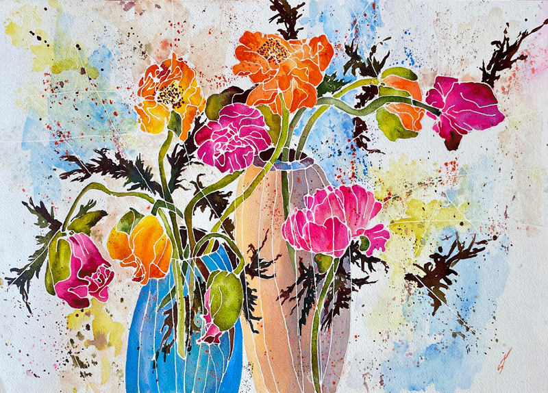 watercolour on paper